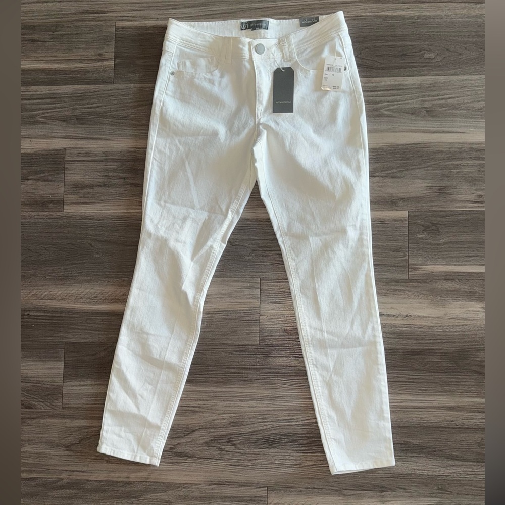 NWT Wit & Wisdom White Denim Pants